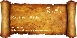 Ruttner Aida névjegykártya